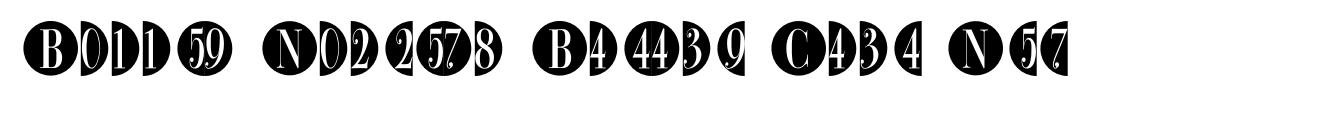 Bullet Numbers Bodoni Cond Neg